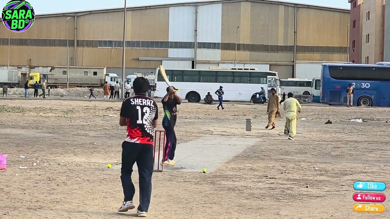 Pakistani excellent cricket. Dammam local cricket Saudi Arabia 