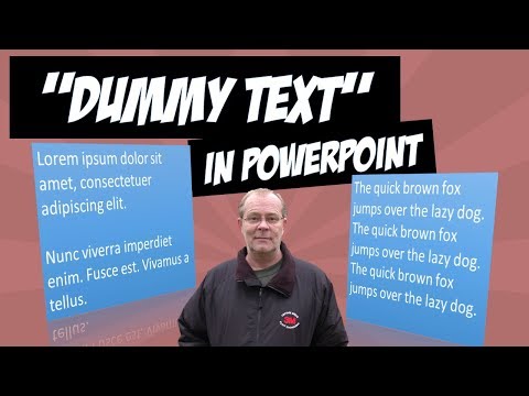 วีดีโอ: ฉันจะแทรก Lorem Ipsum ใน PowerPoint ได้อย่างไร