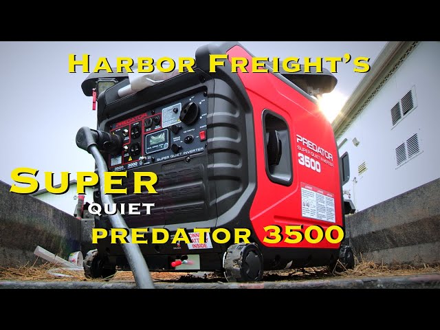Harbor Freight's PREDATOR 3500W SUPER QUIETInverter Generator - YouTube