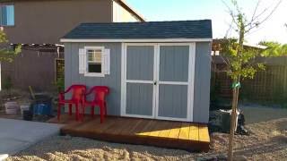 Stratford Wood Shed Assembly Time-lapse 12 Exact product at Amazon: http://amzn.to/29uDETm Little Giant Ladder on Amazon $129 (way cheaper than Costco):http://amzn.to/