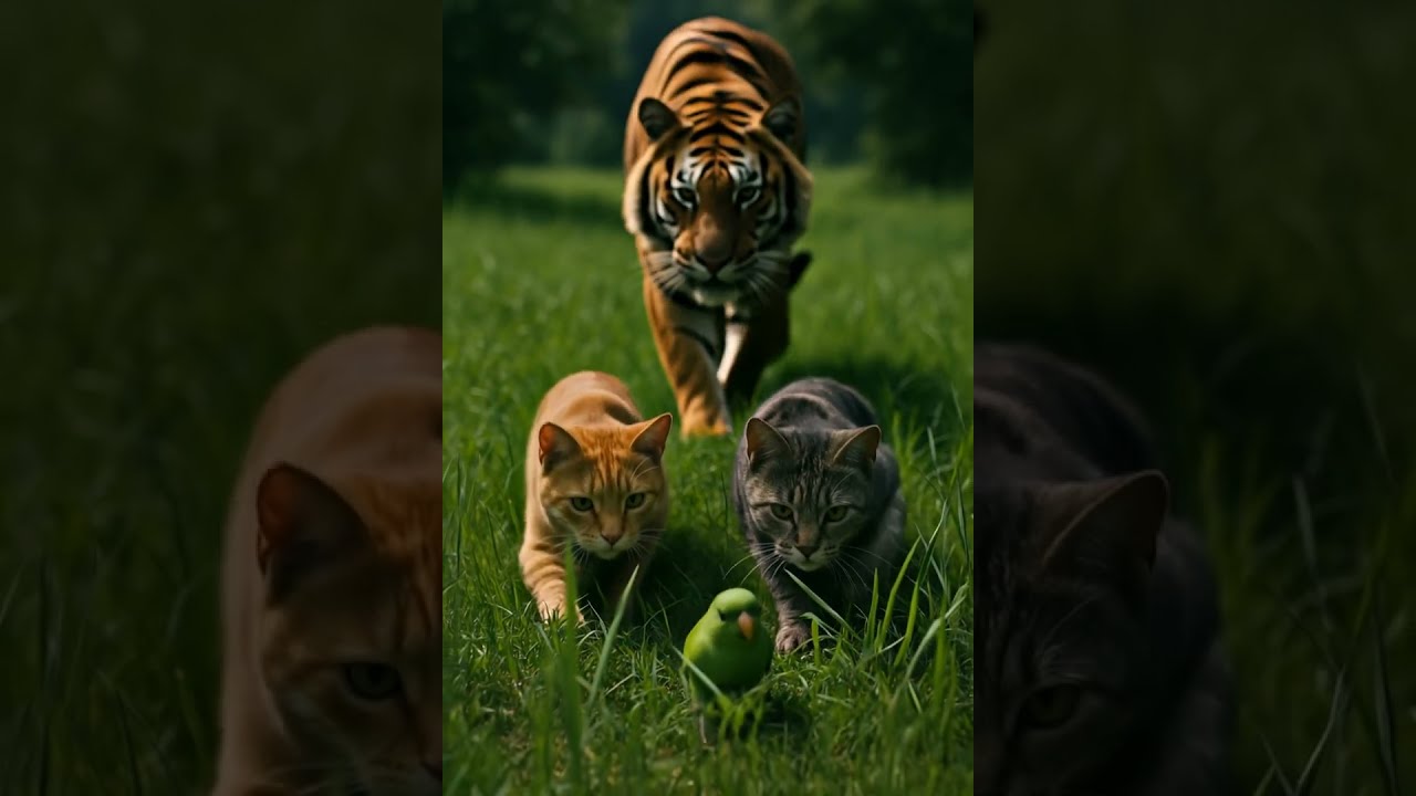 Little Bird Big Trouble But The Cat Doesn T Know Tiger Is Coming POV CatHunt TigerTwist