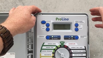 Functions of the Weathermatic ProLine Controller