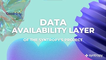 Unlocking the Power of Syntropy: Exploring the Data Availability Layer