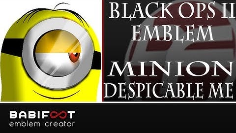 COD Black Ops 2 Emblem Tutorial  - Minion Despicable me