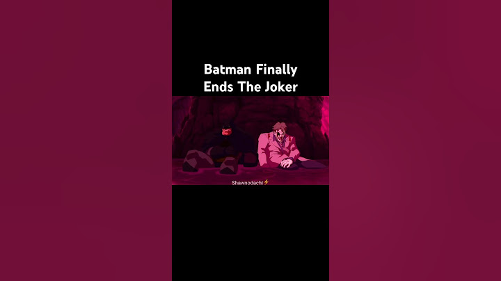 Batman FINALLY ENDS The Joker!