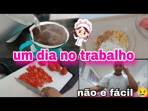 um dia comigo no meu trabalho como cozinheira escolar. /não e fácil 😢