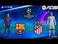 Barcelona vs Atlético Madrid UCL 25/26 Quarter Final | FC 26 | PS5 Pro Gameplay [4K60]