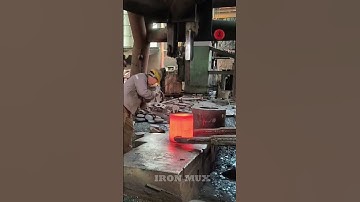 Creating Flanges Using Iron Billet #iron #flange
