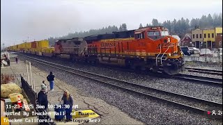 Donner Pass Live Train Cam Highlights (November-December 2025)