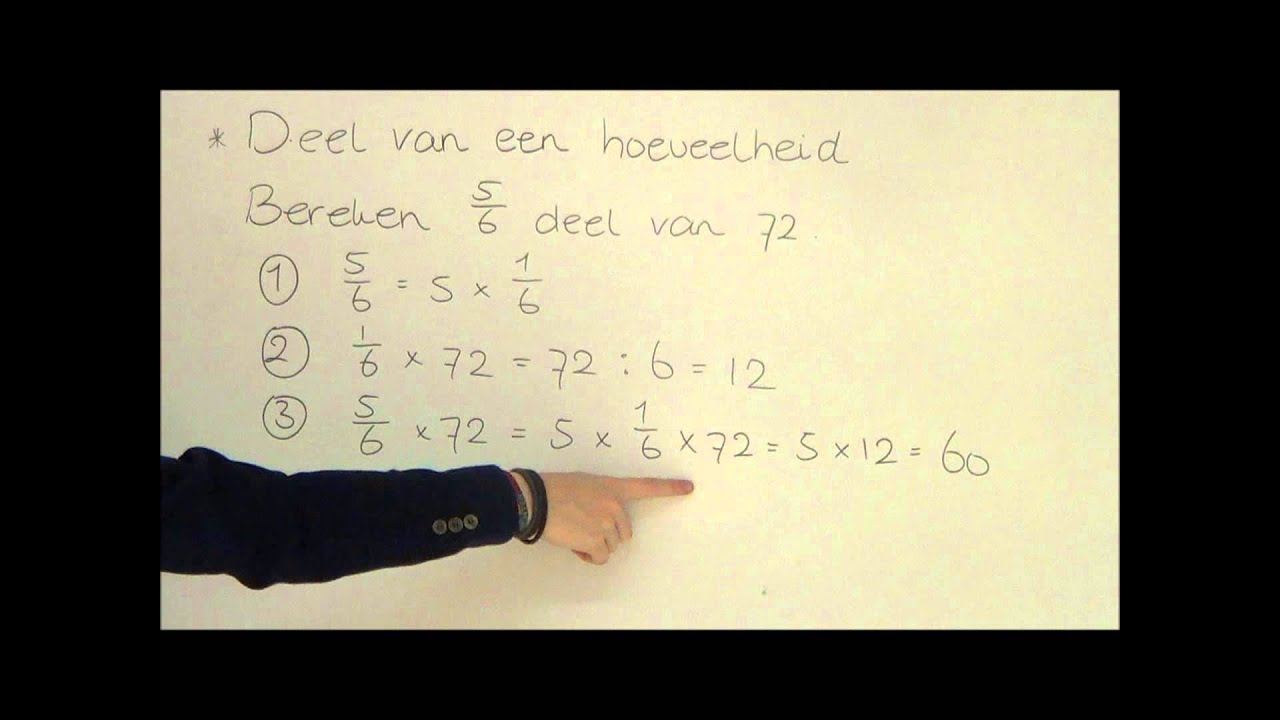 Deel van een hoeveelheid berekenen - YouTube