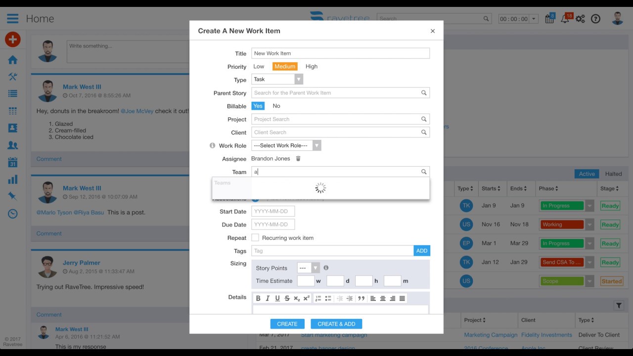 Creating Work Items on Ravetree - YouTube