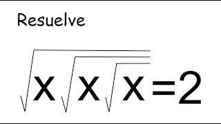 ¿SABES RESOLVER ESTA ECUACIÓN IRRACIONAL? Álgebra Básica