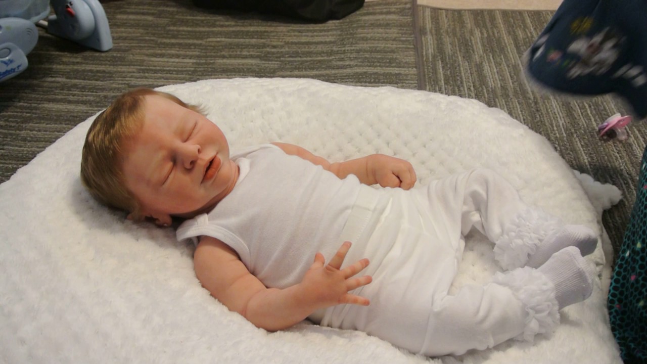 Denim theme Thursday with silicone Aubree!!!! SO CUTE!!!