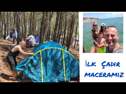 ÇADIR  KAMPI  ÖNERİMİZ (Ayvalık sarımsaklı )ilk Deneyim 🙃#kampçadırı  #cadir #nature