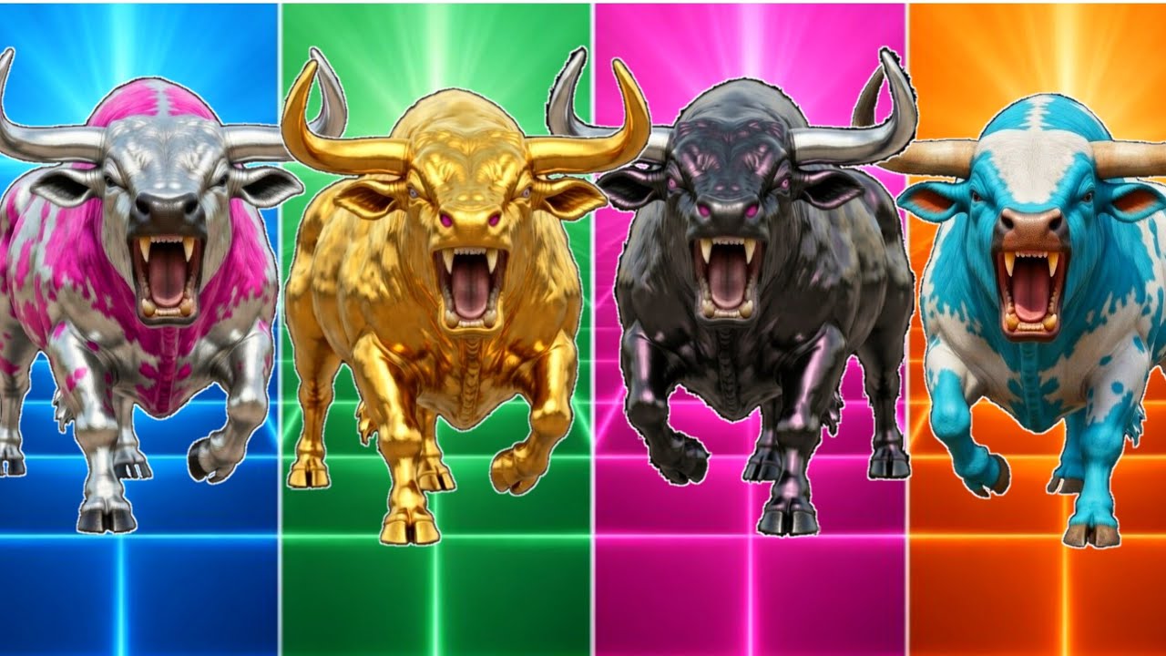 Funny Cow 🐄🆚 Funny bull 🐂🆚 Funny buffalo 🐃 🆚 Funny cow 🐑Tiles Hop EDM Rush- #tileshop #coffindance