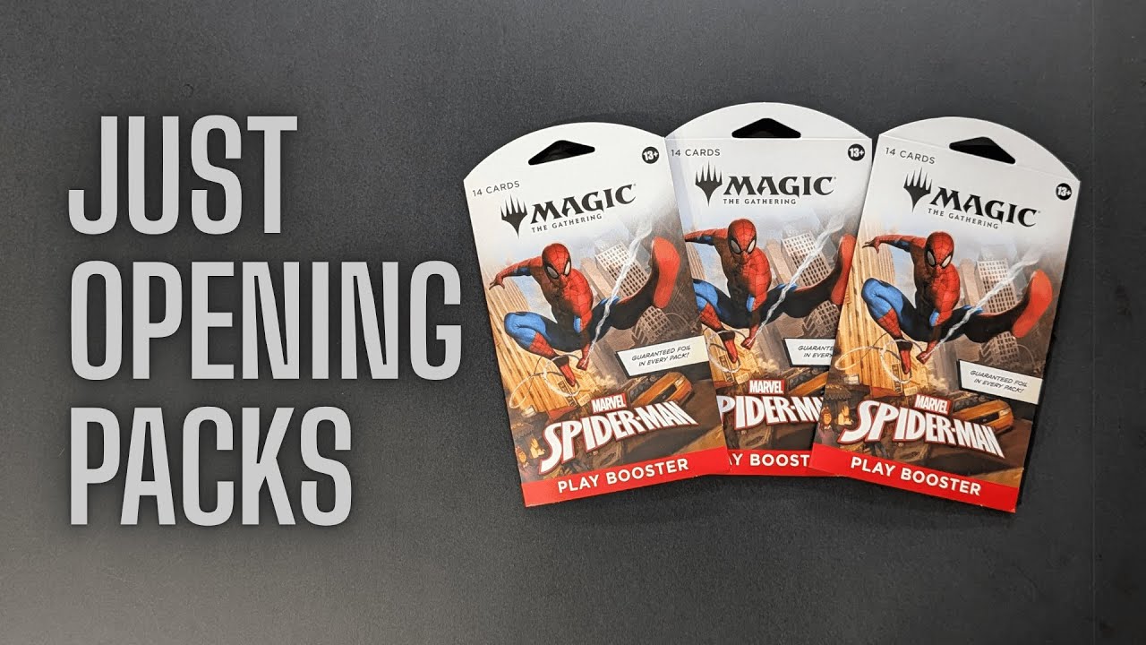 Just Opening  MTG Spider-Man Sleeved Booster Packs (No Talking)
