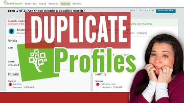 FamilySearch Tips: How to Handle Duplicates in the Family Tree