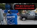 Quincy QT-5 air compressor, wire up and first start!