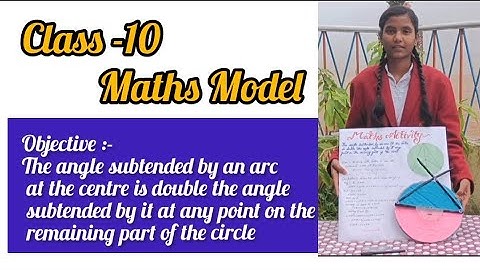 Angle subtended by an arc at the centre is double  the at remaining part of the circle ll Maths -10