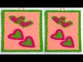 DIY easy Woolen art, wall hanging using woolen, room decoration idea