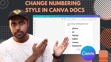 how to change numbering style in canva docs | change numbering style canva docs