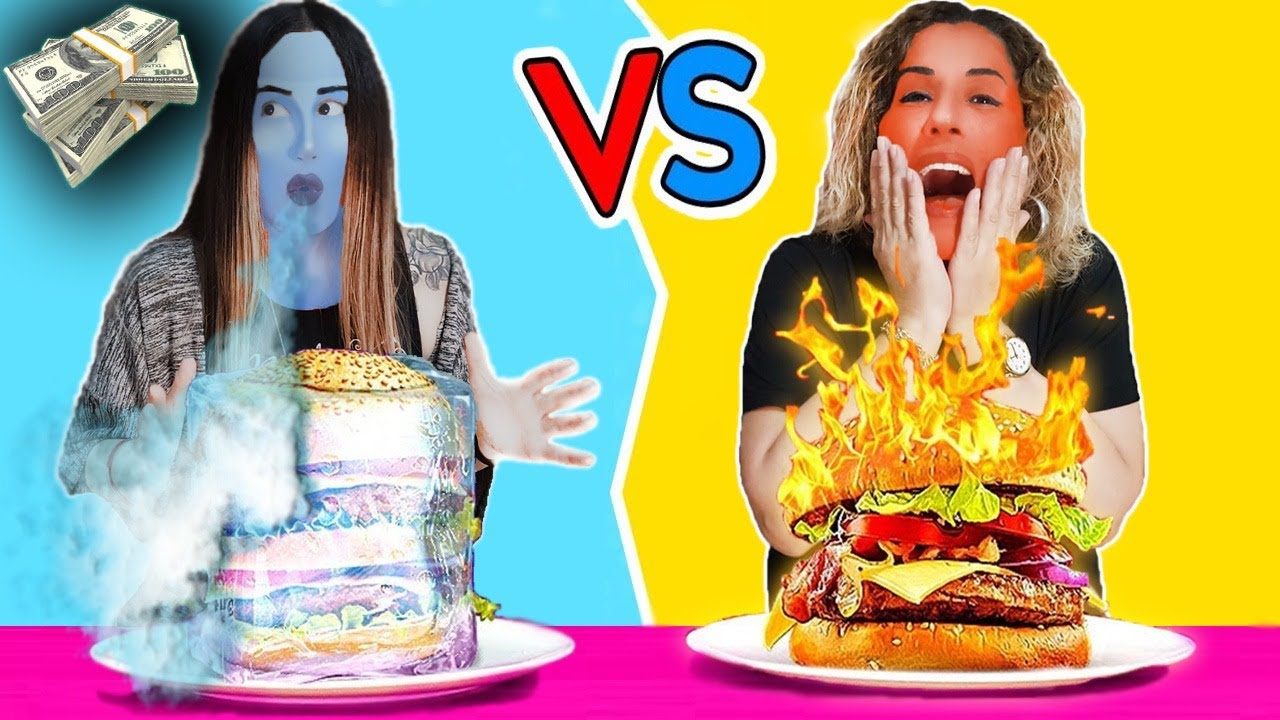 SOĞUK VEYA SICAK YEME KAPIŞMASI ! 2000TL BÜYÜK ÖDÜLLÜ ?! ANNE VS KIZ