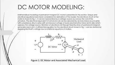 MODELLING OF DC MOTOR   | TRANSFER FUNCTION