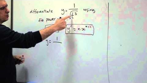 Engineering Mathematics - Calculus Lesson 3 Differentiation Using Power Rule Part 2