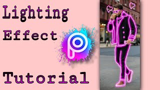 Picsart editing Tutorial||Body lighting Effect ||Neon Light Effect|| Light effect editing by picsart screenshot 4