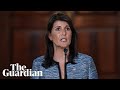 Nikki Haley: US will lead on human rights outside 