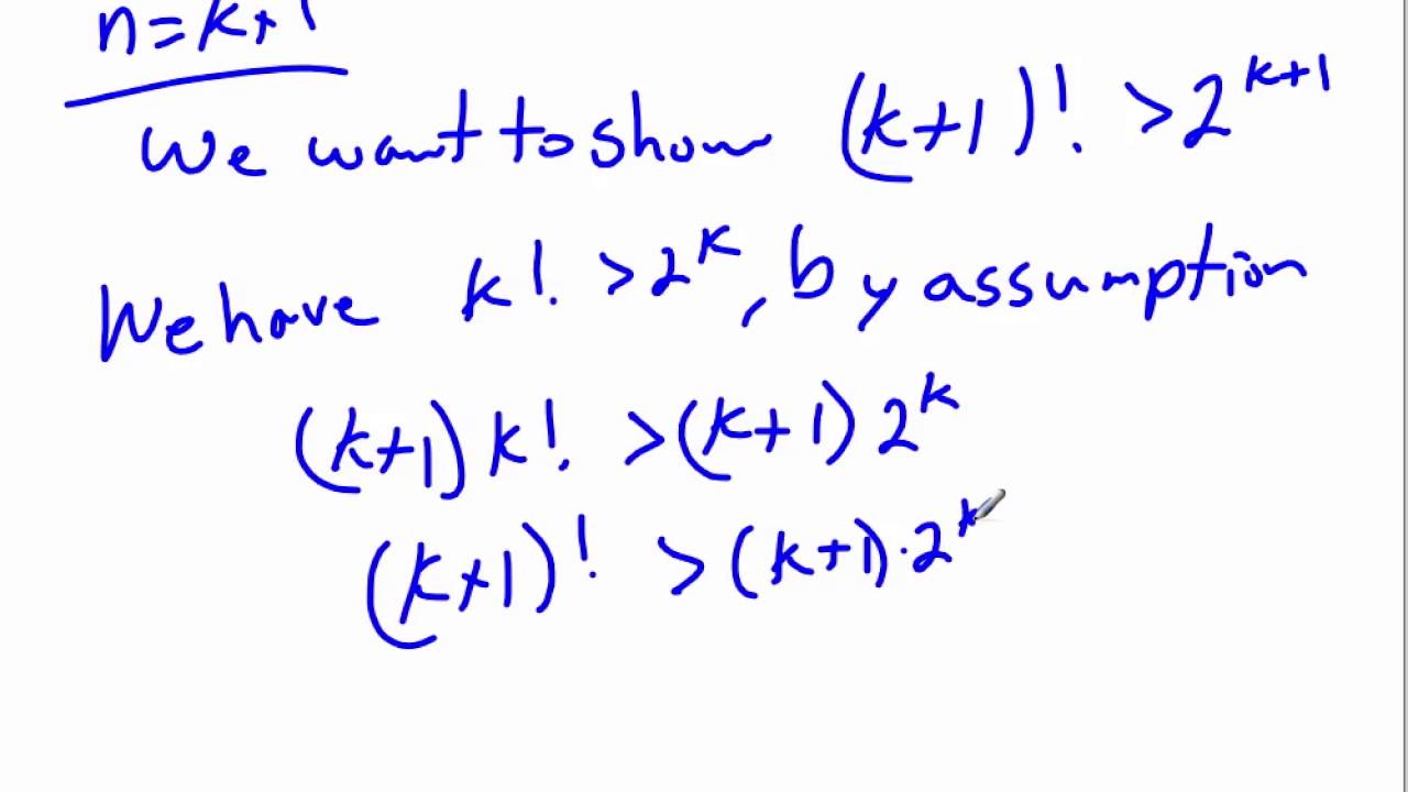 Prove n! is greater than 2^n