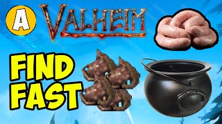 Valheim how to get Sausages (2024) | Valheim how to get Entrails | Valheim how to get Cauldron