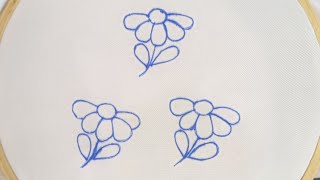 Amazing Hand Embroidery Designs-New Easy All Over Flower Embroidery Design For Dresskurti