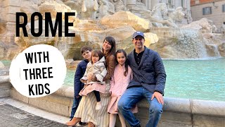 Rome 2024 With Three Kids | Italy Family Travel Vlog Pt.1