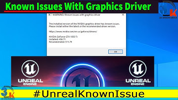 Known Issues With Graphics Driver Unreal 5 | Fix NVIDIA Graphics Driver Issues | Graphics Issue