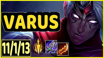 VARUS VS ASHE - 11/1/13 KDA ADC GAMEPLAY CHALLENGER I