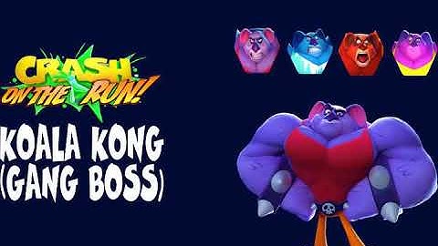 Crash On The Run OST Koala Kong Gang Boss
