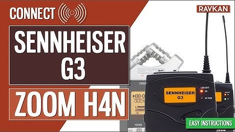 How to Connect a Sennheiser G3 Wireless system to a Zoom H4n