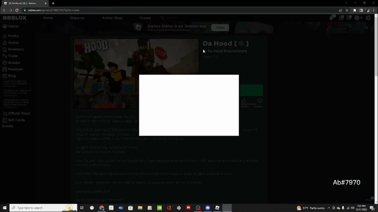 Da hood unban script youtube