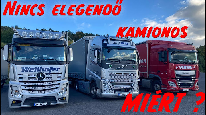Kamionsofőr hiány. Van , vagy Nincs ? 2021