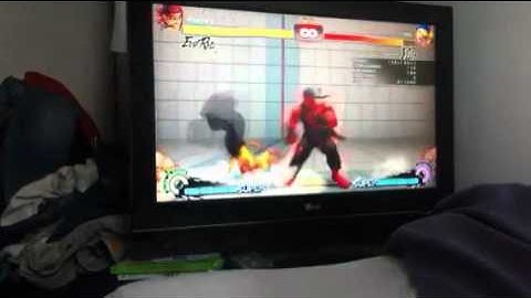 Evil Ryu bnb vs crouching opponent with mix up