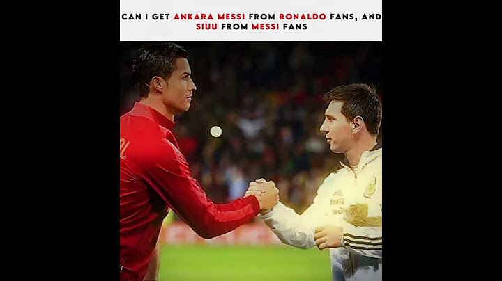 Can I get a Sui from messi fans and a Ankara messi from ronaldo fans edit credits to related baba