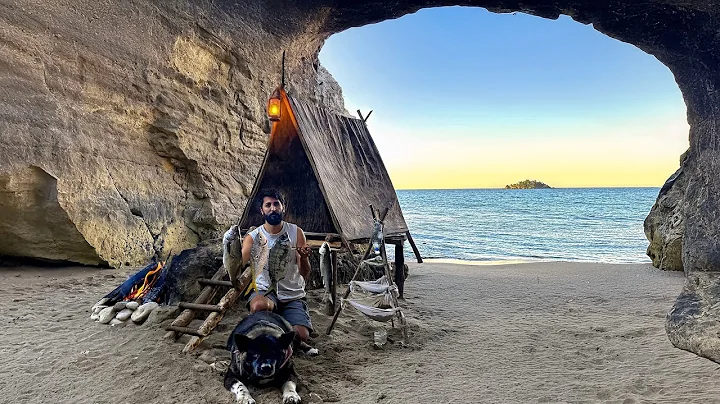 3 DAYS solo survival CHALLENGE (NO FOOD, NO WATER, NO SHELTER) Catch and Cook. BUSHCRAFT Camping