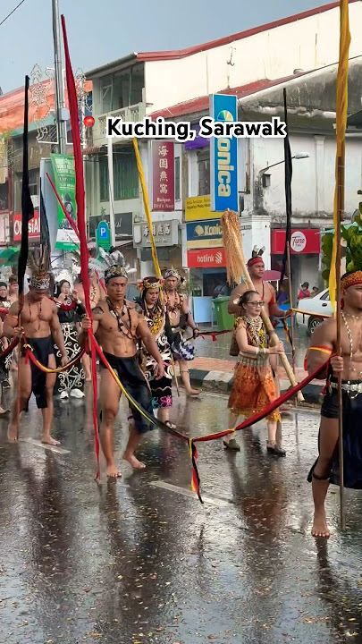 these muscled warriors set the rain on fire.  #dayak #kuching #gawai #sarawak