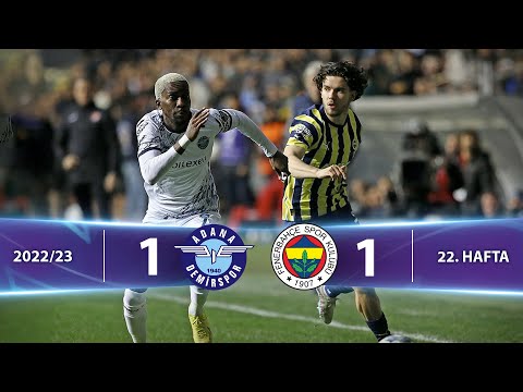 Adana Demirspor - Fenerbahçe (1-1) Highlights/Özet | Spor Toto Süper Lig - 2022/23