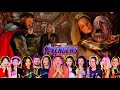 MCU Fans React THE AVENGERS ATTACK THANOS / THOR KILL THANOS | Avengers Endgame Movie Reactions
