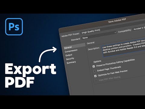 How To Save A Pdf In Photoshop