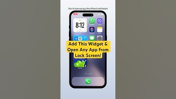 Add This Widget & Open Any App from Lock Screen! #shorts #iphone