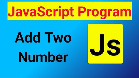 Add Two Number in JavaScript !! JavaScript Program in Hindi