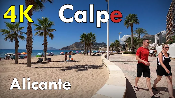 Calpe 4K Walk 🏖️ Virtual Walking Tour 2022 Alicante, Valencia, Spain 🇪🇸